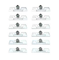 Parafusos Frost King CL1, clipes de móveis, prata resistente à ferrugem