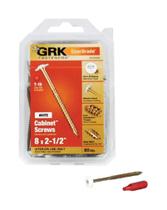 Parafusos GRK Fasteners 120660 White Cabinet 8 x 2-1/2 80CT