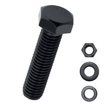 Parafusos hexagonais com porcas e arruelas de aço inoxidável 304, 6 conjuntos