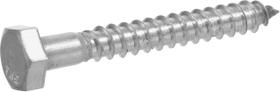 Parafusos Hexagonais Hillman 1,3 cm x 20 cm Aço Inoxidável Pacote com 10