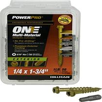Parafusos Hillman POWERPRO ONE 1/4" x 4,4 cm Aço Bronze Parafusos Hillman POWERPRO ONE 1/4" x 4,4 cm Aço Bronze