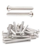 Parafusos IMSCREWS M4 x 2 botões e parafusos de tampa de soquete (50 unidades)
