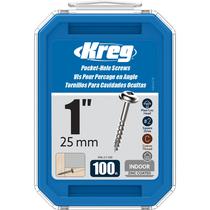 Parafusos Kreg SML-C1-100 Zinc 25mm 8 Rosca grossa Maxi-Loc Parafusos Kreg SML-C1-100 Zinc 25mm 8 Rosca grossa Maxi-Loc