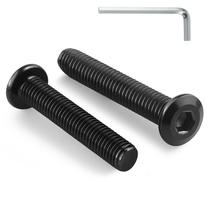 Parafusos Parafusos BNUOK M8-1,25 x 40 mm Tampa de soquete hexagonal de cabeça plana