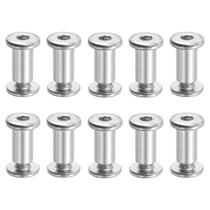 Parafusos PATIKIL Hex Drive M6 x 2 cm, aço inoxidável, conjunto 10 Parafusos PATIKIL Hex Drive M6 x 2 cm, aço inoxidável, conjunto 10
