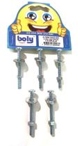 Parafusos Phillips Rosca Máq. 3/16"x2" c/ 5 Porcas e Arruelas 5 Pçs - Boly Ref. 080
