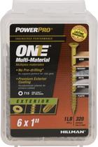 Parafusos Power Pro 116822 One Flat Head Multi-Material 6 x 1