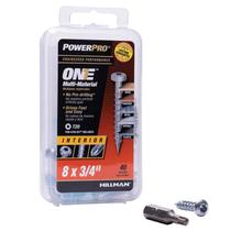 Parafusos Power Pro Premium One Multi-Material 8 x ¾ polegadas