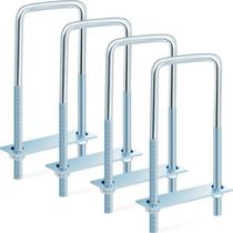 Parafusos quadrados em U Dunzy Zincado em Aço Carbono 3/8" x 3" x 7"