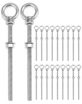 Parafusos roscados QWORK 3/8 x 6 em aço inoxidável marinho, pacote com 20 Parafusos roscados QWORK 3/8 x 6 em aço inoxidável marinho, pacote com 20