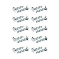 Parafusos T Track POWERTEC QTB1007 5/16-18 3,8 cm, pacote com 20