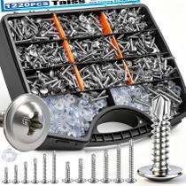 Parafusos Taiss 1220 unidades 8 e 10 em aço inoxidável autoatarraxantes Parafusos Taiss 1220 unidades 8 e 10 em aço inoxidável autoatarraxantes