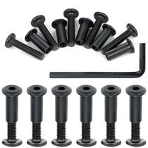 Parafusos Xrfoiniu Carbon Steel Hex Drive M6x30mm 150 unidades