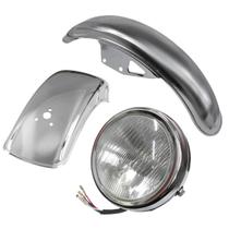 Paralama Dianteiro Traseiro E Farol Intruder 125 Kit Paralama Dianteiro Traseiro E Farol Intruder 125 Kit
