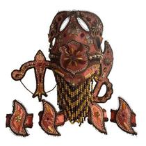 Paramenta de Obá Marrom com Amarelo Coragem Determinação Superação Espiritual