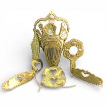 Paramenta de Oxum Luxo com Detalhes e Pedrarias Amor Prosperidade Doçura Divina