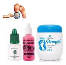 Parapés Creme para Afinar os Pés + Loção Delima Milagroso + Óleo Tratamento de Unhas 6x1 Parapés Creme para Afinar os Pés + Loção Delima Milagroso + Óleo Tratamento de Unhas 6x1