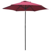 Parasol Casafoyer Burdeos 200x210 cm de Aluminio con Manivela y Inclinación