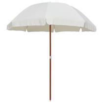 Parasol Casafoyer con Poste de Acero, Diámetro 240 cm, Color Arena