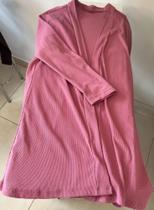 parca em tecido canelado tamanho m