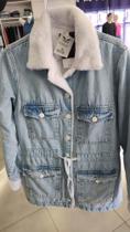 Parca jeans trich pelúciada Tam:G