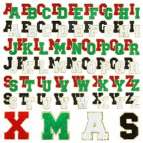 Parche Letras de Chenilla Morcheiong 104 Piezas para Navidad