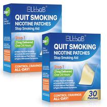 Parche para Dejar de Fumar ELBBUB Paso 1 - 21mg a Base de Hierbas, 30 parches