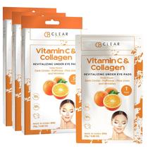 Parches para Ojos Clear Beauty con Vitamina C y Colágeno Paquete de 3