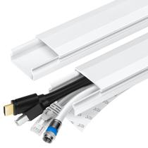 Parede de gerenciamento de cabos de TV Cable Hider YCLYC 160 cm PVC branco