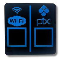 PAREDE DUPLO WI-FI - PIX - Preto com Azul