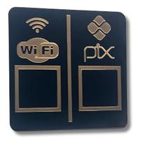 PAREDE DUPLO WI-FI - PIX - Preto com Bronze