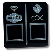 PAREDE DUPLO WI-FI - PIX - Preto com Prata