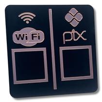 PAREDE DUPLO WI-FI - PIX - Preto com Rosé