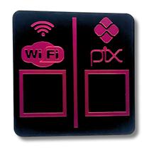 PAREDE DUPLO WI-FI - PIX - Preto com Vermelho
