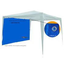 Parede Fechamento Polietileno Azul 2.40x1.85 M Tenda Gazebo Parede Fechamento Polietileno Azul 2.40x1.85 M Tenda Gazebo