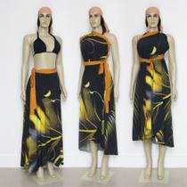 Pareô Folhas Douradas