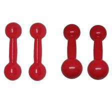 Pares de Halter Peso Bola Rosa 1kg 2kgs Emborrachado Pares de Halter Peso Bola Rosa 1kg 2kgs Emborrachado