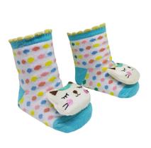 Pares de meias Sapatinhos Pantufas, Bichinhos Chocalho 12-24