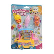 Park de Brinquedo Amusement Carrinho de Sorvete Com 4 Peças Domni