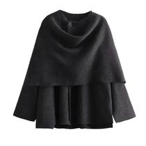 Parka De Inverno Feminina Com Forro De Pelúcia, Cachecol Assimétrico, Jaqueta Acolchoada De Manga Parka De Inverno Feminina Com Forro De Pelúcia, Cachecol Assimétrico, Jaqueta Acolchoada De Manga