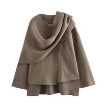 Parka De Inverno Feminina Com Forro De Pelúcia, Cachecol Assimétrico, Jaqueta Acolchoada De Manga Parka De Inverno Feminina Com Forro De Pelúcia, Cachecol Assimétrico, Jaqueta Acolchoada De Manga