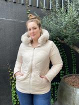 parka dupla face com capuz de pelo FACINELLI 47198 MARIA TEREZA