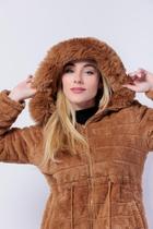 Parka Dupla Face Feminina Forrada Pelucia Bombojaco - ALIK STORE