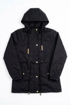 Parka Feminina com Capuz Removível em Poliéster Facinelli Parka Feminina com Capuz Removível em Poliéster Facinelli