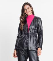 Parka Feminina Em Cirrê Rovitex Preto