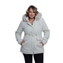 Parka Feminina Forrada Frio Intenso Neve Inverno Tamanhos Plus Size