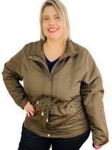 Parka Feminina Plus Size Forrada Pelinhos 698012