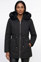 Parka feminina resinada dupla face com pelo 61469 - Parka feminina resinada dupla face com pelo 61469 -