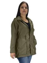 Parka Jaqueta Casaco frio longo impermeável P ao Plus Size