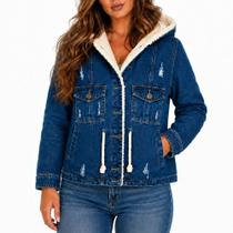 Parka Jeans 23 Graus Capuz Sherpa REF:4820 Parka Jeans 23 Graus Capuz Sherpa REF:4820